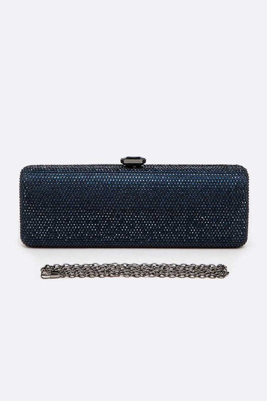 Slim Crystal Pave Box Clutch - Undeniably LUXE