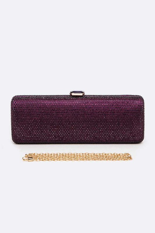 Slim Crystal Pave Box Clutch - Undeniably LUXE