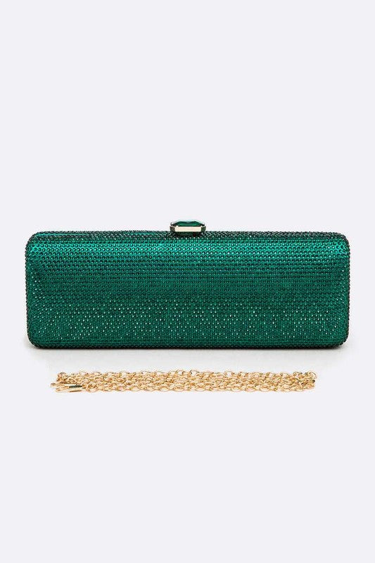 Slim Crystal Pave Box Clutch - Undeniably LUXE