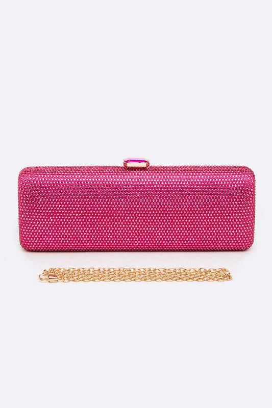 Slim Crystal Pave Box Clutch - Undeniably LUXE