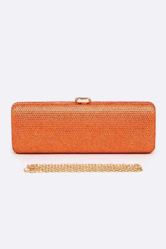 Slim Crystal Pave Box Clutch - Undeniably LUXE