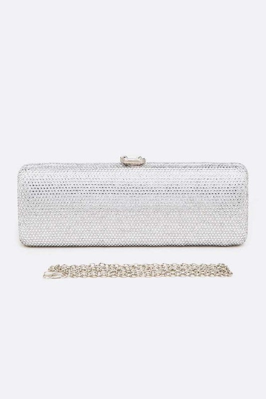 Slim Crystal Pave Box Clutch - Undeniably LUXE