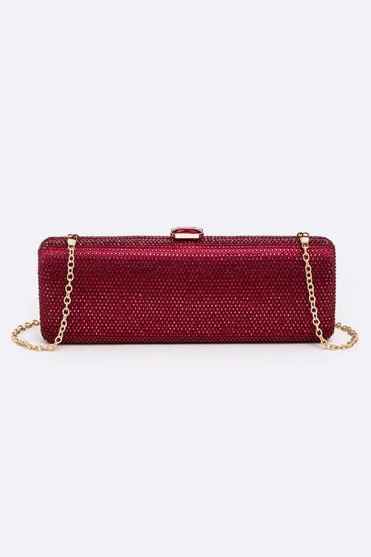 Slim Crystal Pave Box Clutch - Undeniably LUXE