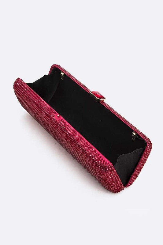 Slim Crystal Pave Box Clutch - Undeniably LUXE