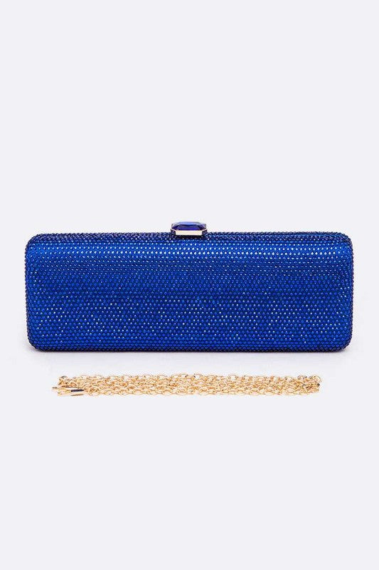 Slim Crystal Pave Box Clutch - Undeniably LUXE