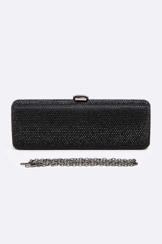 Slim Crystal Pave Box Clutch - Undeniably LUXE