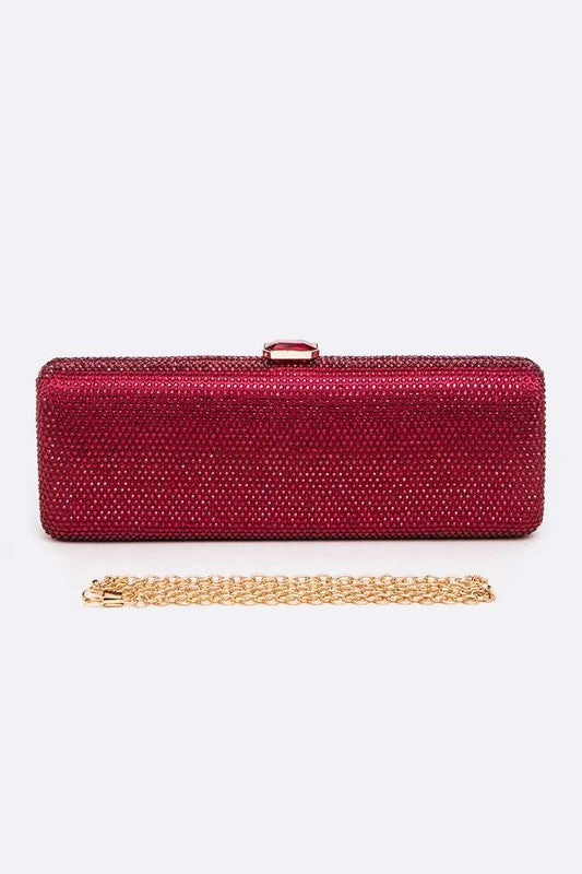 Slim Crystal Pave Box Clutch - Undeniably LUXE