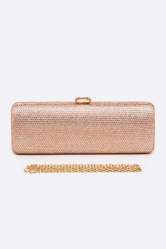 Slim Crystal Pave Box Clutch - Undeniably LUXE