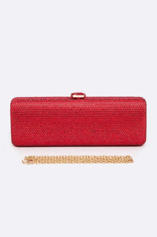 Slim Crystal Pave Box Clutch - Undeniably LUXE