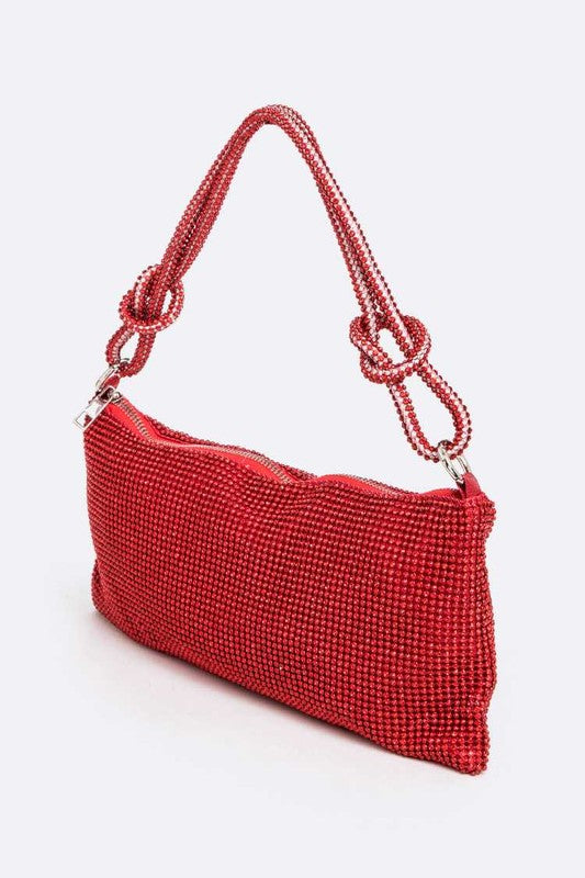 Rhinestone Iconic Soft Shoulder Bag - Undeniably LUXE