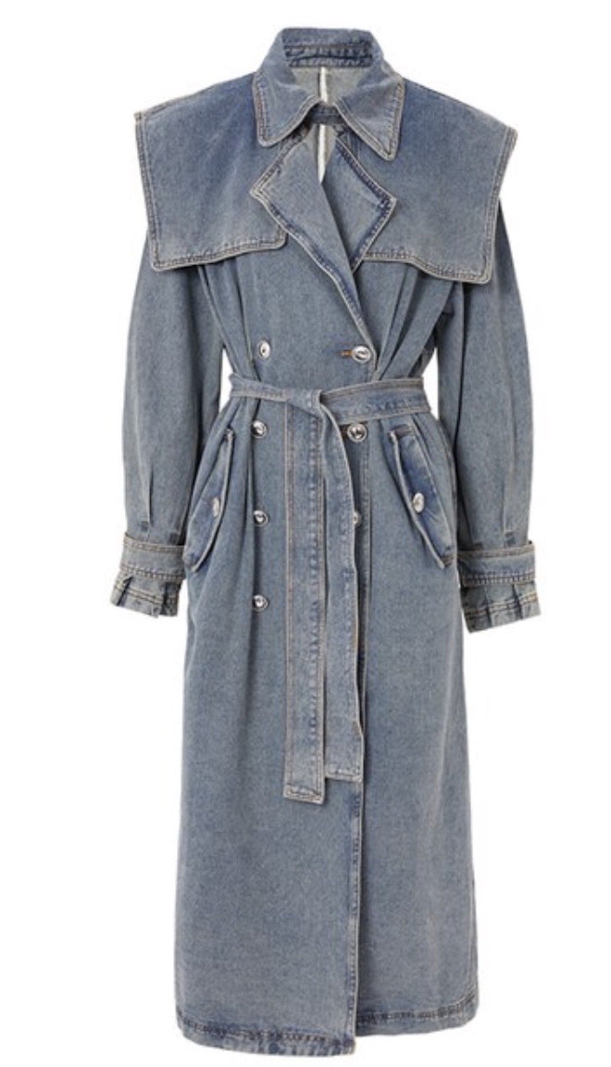 Luxe Denim Trench - Undeniably LUXE