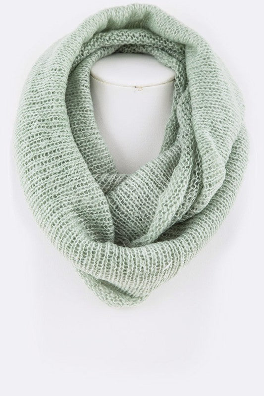 Loose Knit Infinity Fall Scarf