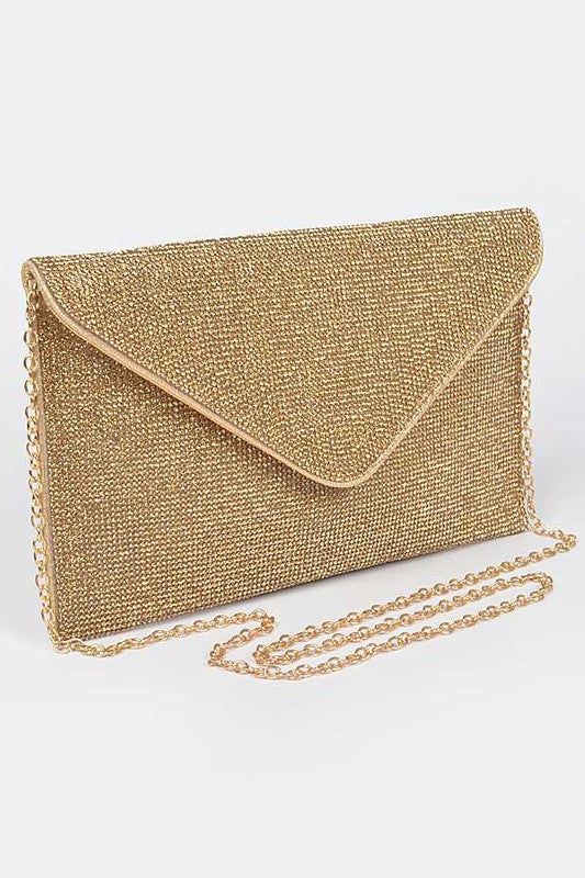 Rhinestone Statement Envelope Clutch Bag - Undeniably LUXE