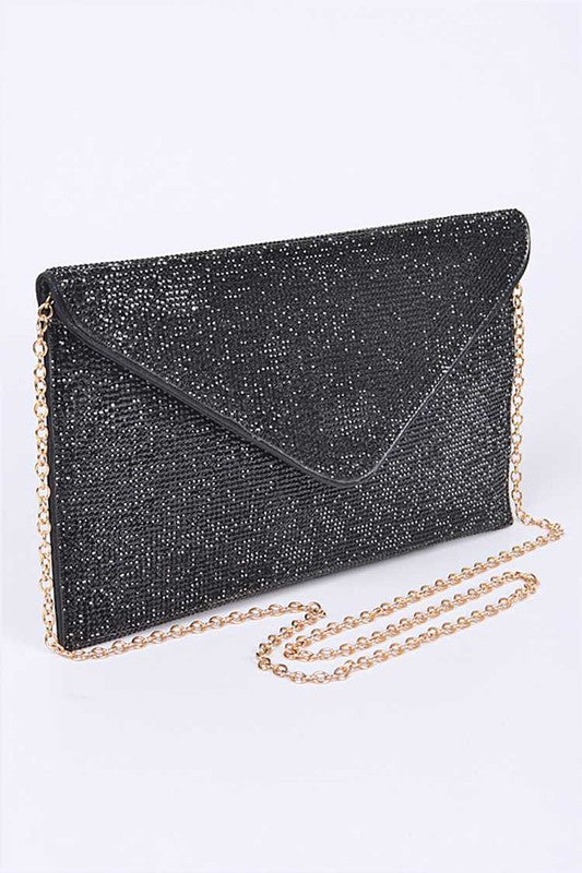 Rhinestone Statement Envelope Clutch Bag - Undeniably LUXE