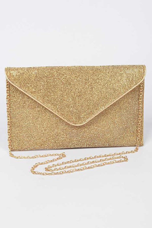 Rhinestone Statement Envelope Clutch Bag - Undeniably LUXE