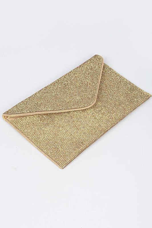 Rhinestone Statement Envelope Clutch Bag - Undeniably LUXE