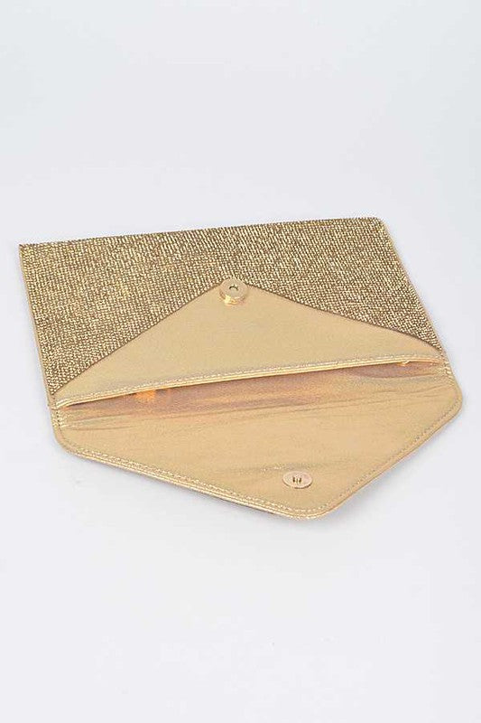 Rhinestone Statement Envelope Clutch Bag - Undeniably LUXE