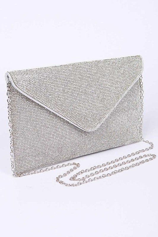 Rhinestone Statement Envelope Clutch Bag - Undeniably LUXE