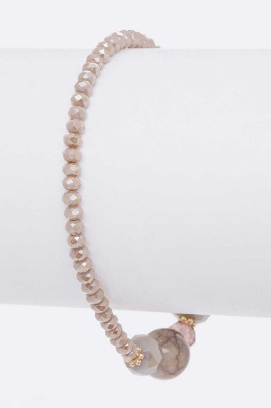 Mix Beads Handmade Stretch Bracelet - Undeniably LUXE