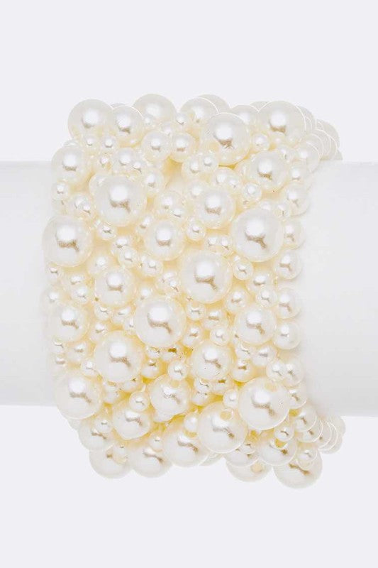 Mix Pearl Elastic Classy Bracelet - Undeniably LUXE