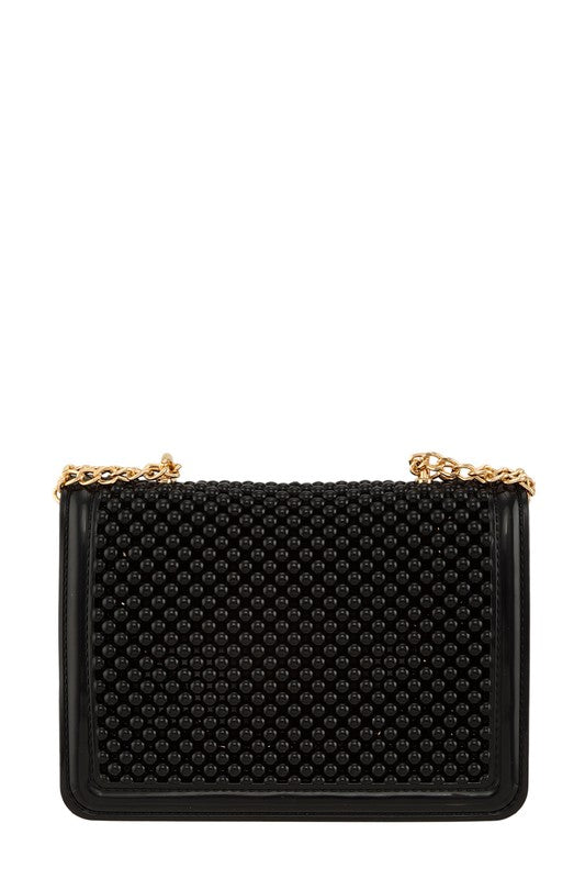 Metal Square Buckle Crossbody Chain Jelly Bag - Undeniably LUXE