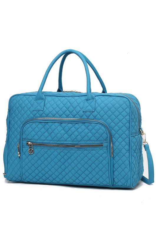 Jayla Luxe Quilted Travel Duffle Bag