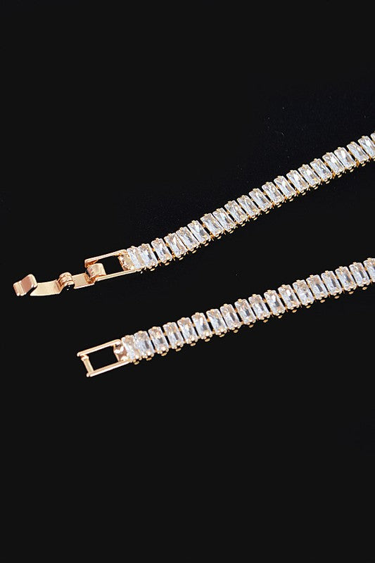 Baguette CZ Tennis Bracelet - Undeniably LUXE