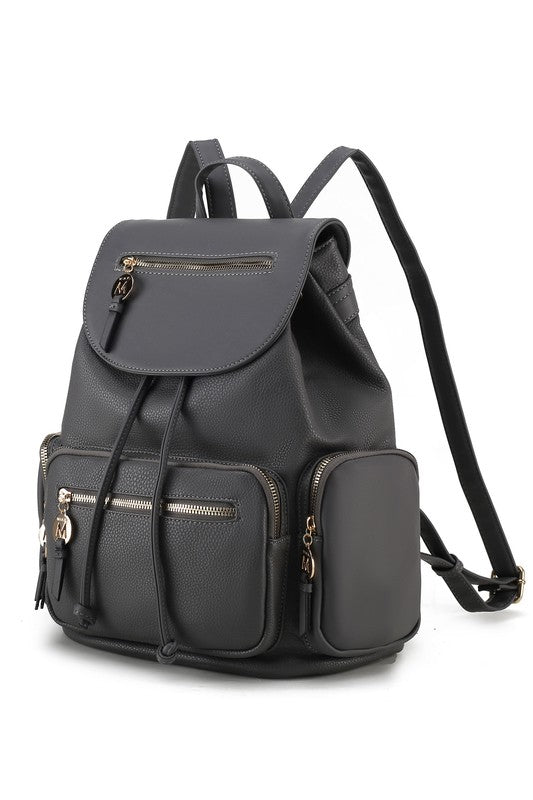 Chic Vegan Leather Ivanna Oversized Backpack