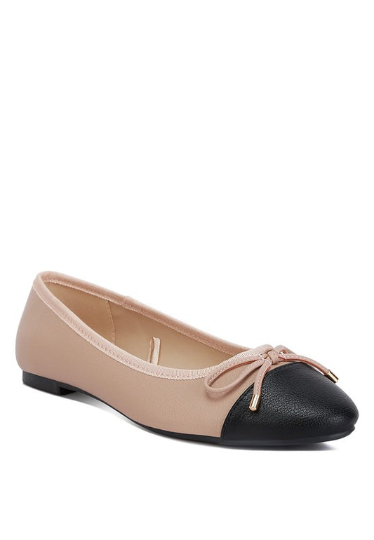 Minato Two Tone Ballet Flats - Undeniably LUXE