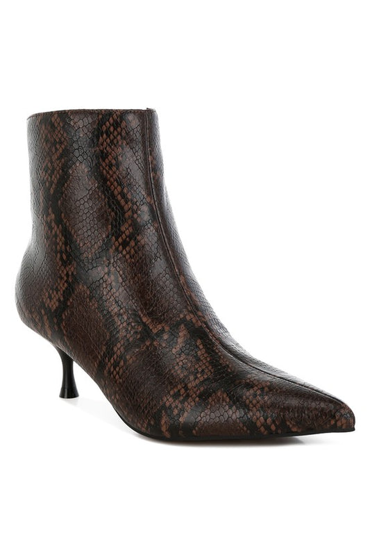 Silva Snake Print Boots