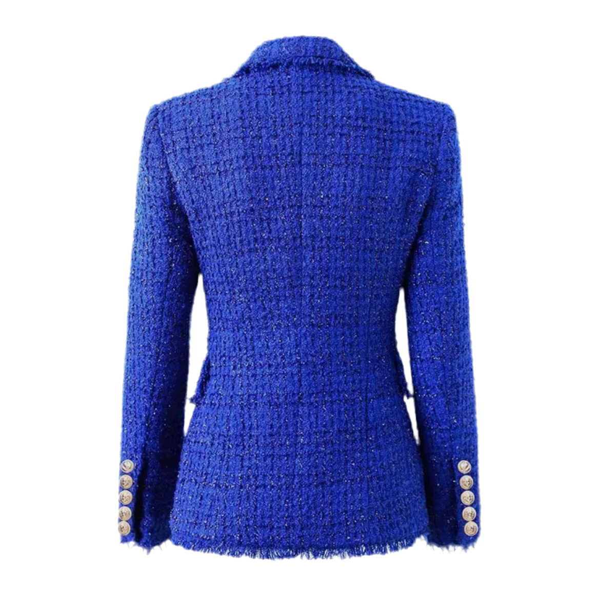 Royal Blue Tweed Blazer