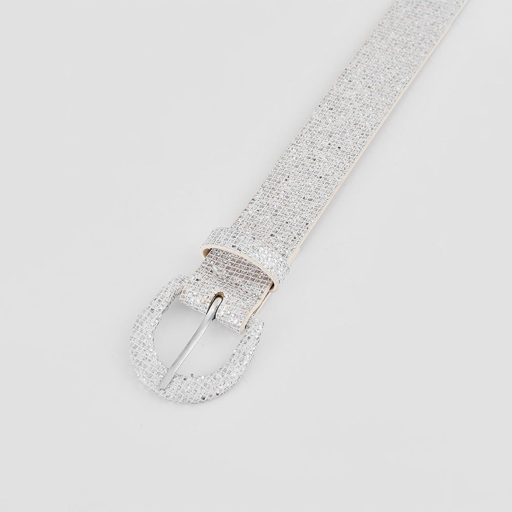 Sequin PU Leather Belt - Undeniably LUXE