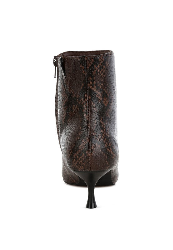 Silva Snake Print Boots