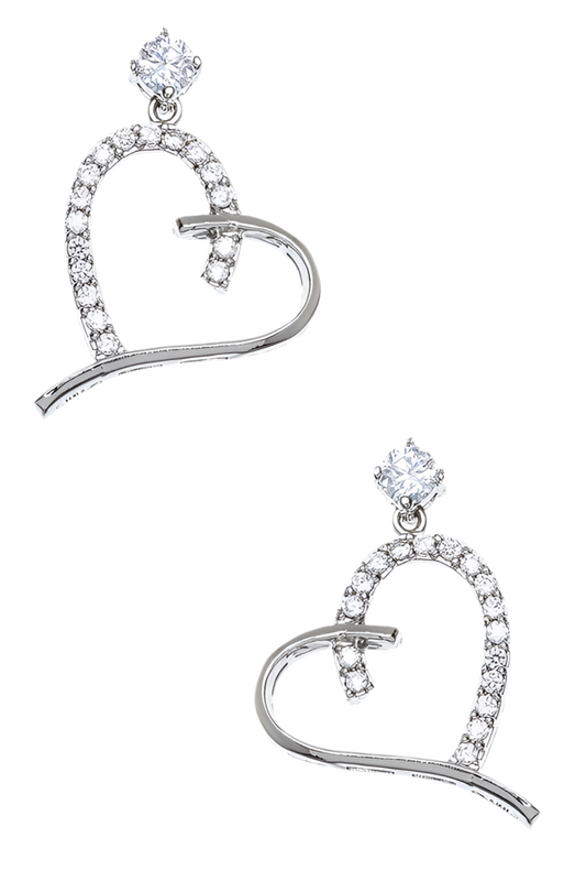 Dangling Heart Earrings - Undeniably LUXE