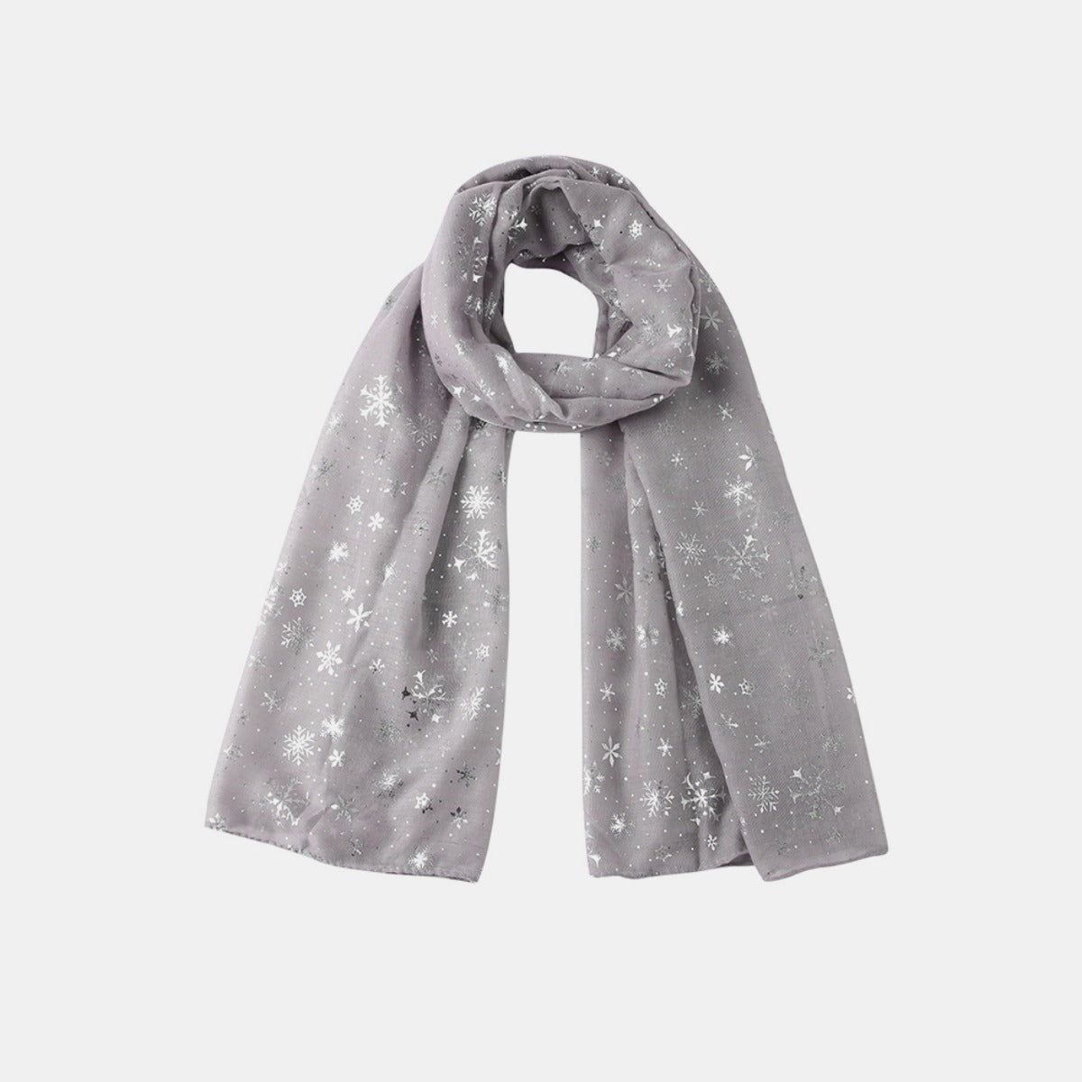 Thermal Snowflakes Polyester Scarf - Undeniably LUXE