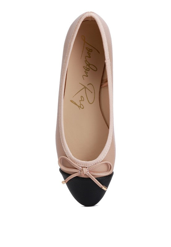 Minato Two Tone Ballet Flats - Undeniably LUXE