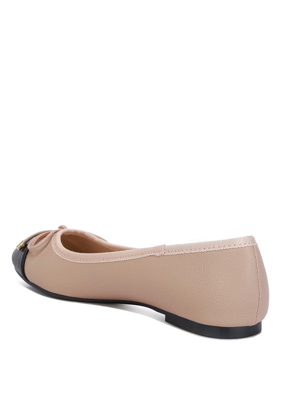 Minato Two Tone Ballet Flats - Undeniably LUXE