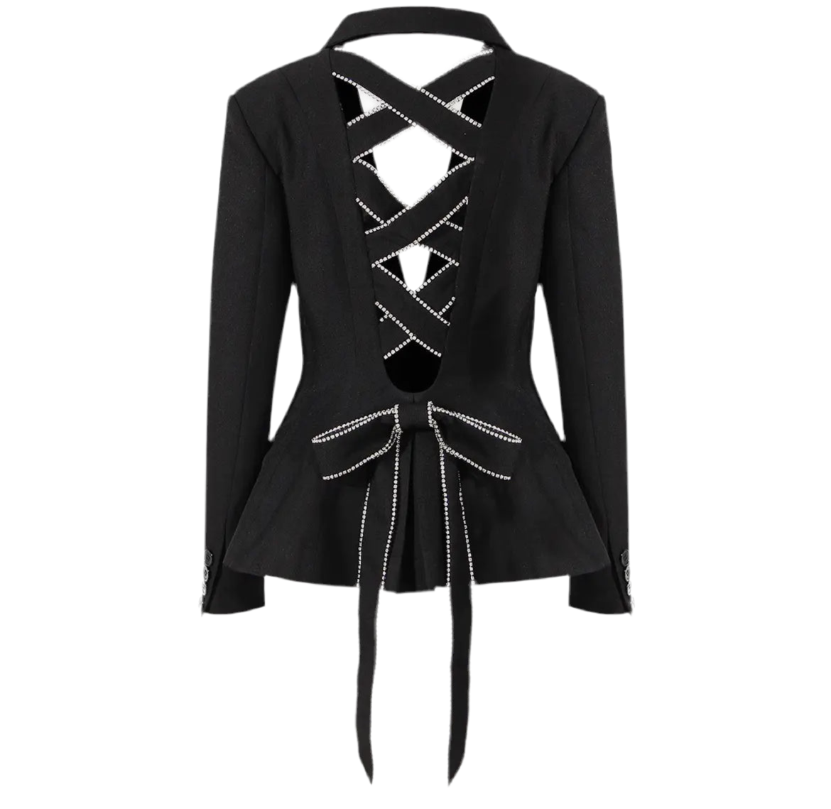 Elegant Lace up Blazer