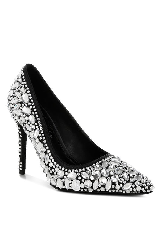 Iced Out Rhinestone Pumps