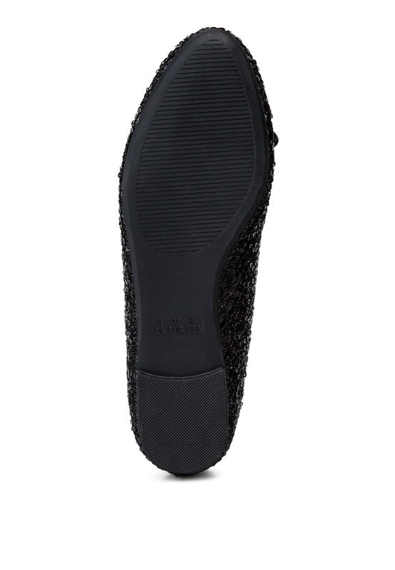 Ringo Sequin Embellished Ballet Flats - Undeniably LUXE