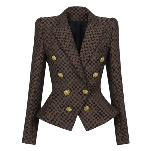 Jacquard Embroidered Blazer