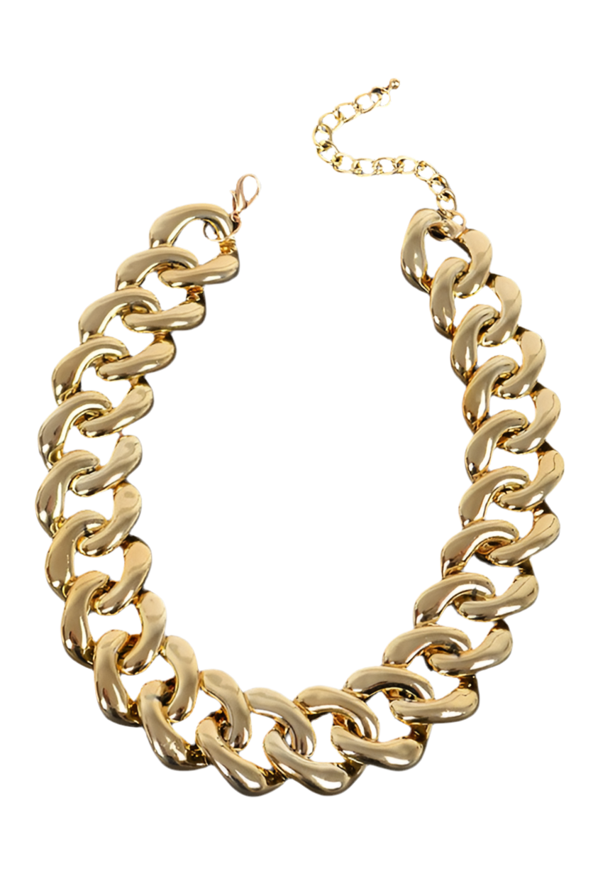 Oversize Chunky Chain Collar Necklace - Undeniably LUXE