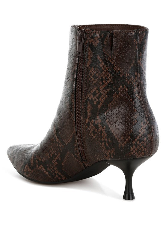 Silva Snake Print Boots