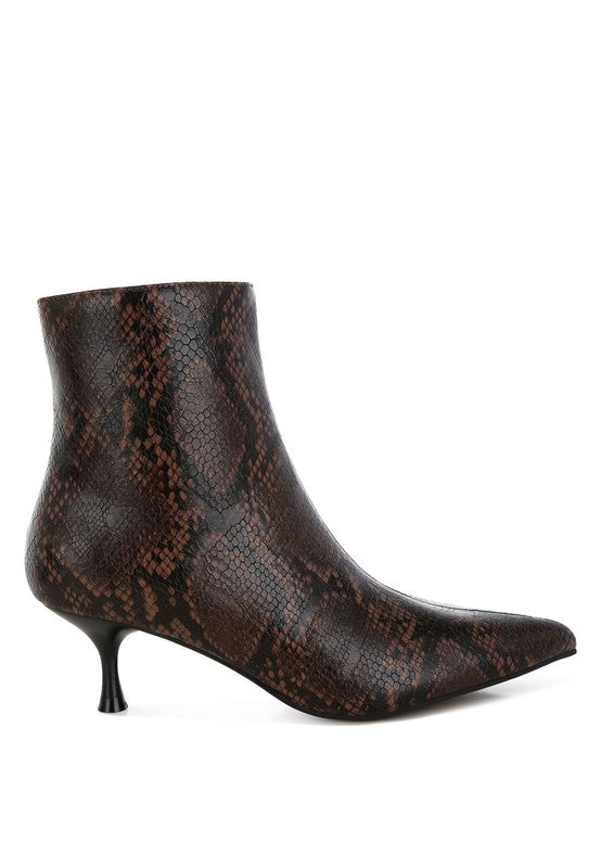 Silva Snake Print Boots