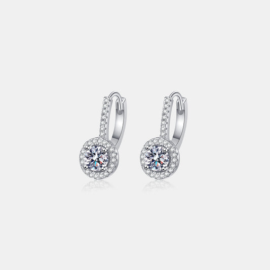 1 Carat Moissanite Earrings