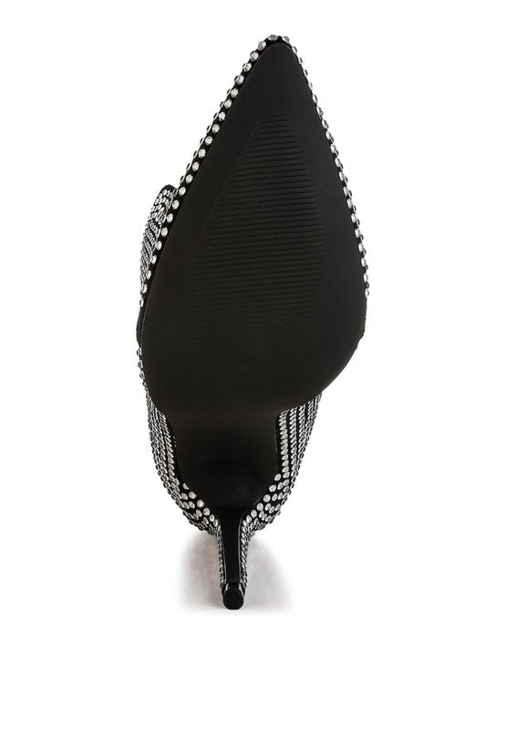 Bella Rhinestone Embellished Boots - Undeniably LUXE