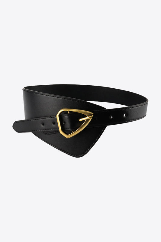 Irregular Exposure Leather Belt