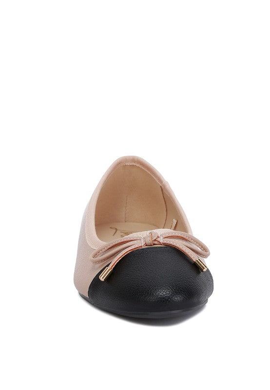 Minato Two Tone Ballet Flats - Undeniably LUXE