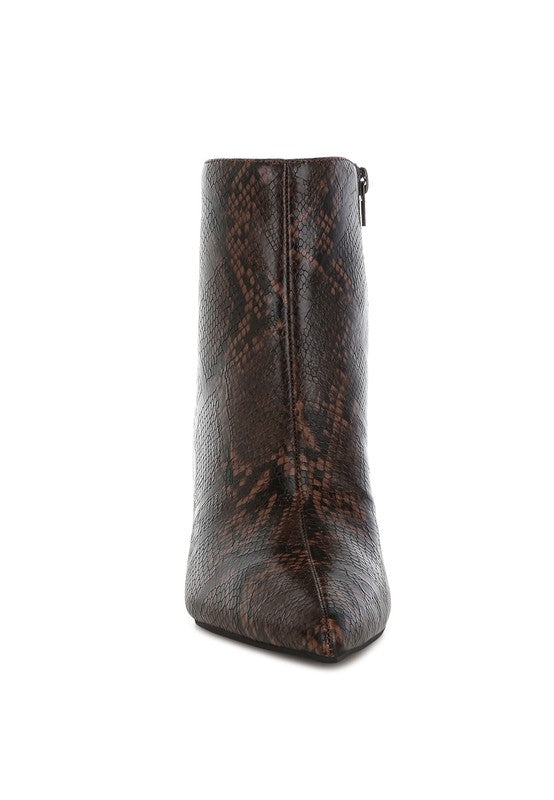 Silva Snake Print Boots