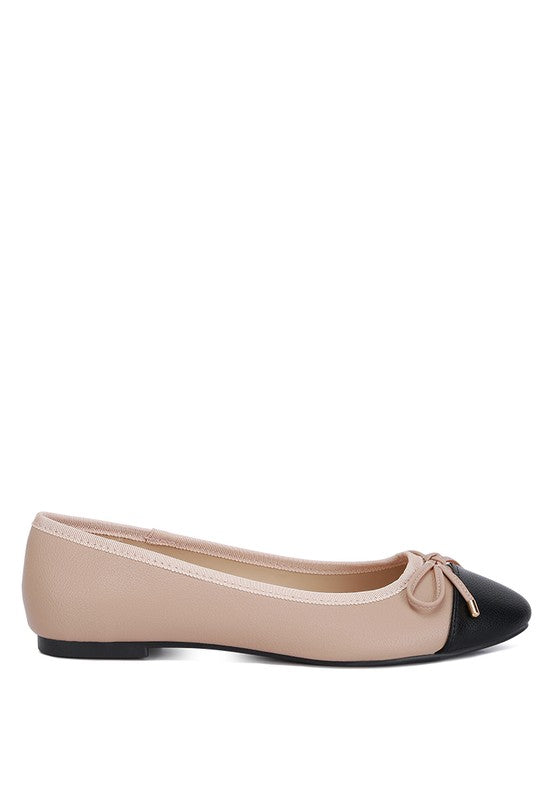 Minato Two Tone Ballet Flats - Undeniably LUXE